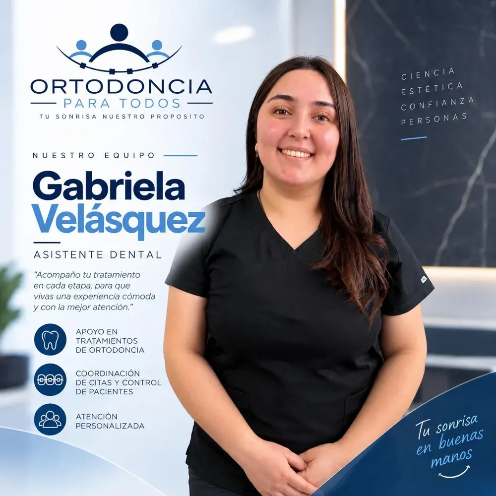 Gabriela Velásquez, Asistente dental